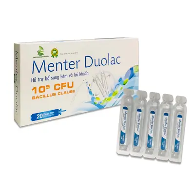 Menter Duolac – Bổ Sung Kẽm Và Lợi Khuẩn (Hộp 4 vỉ x 5 ống x 10ml)